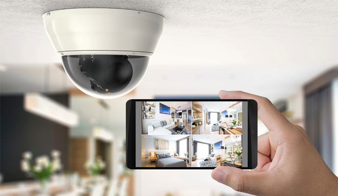 Mobile controlled security camera