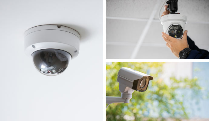 Dome camera, Bullet camera and PTZ camera