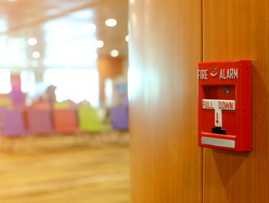 Fire alarm for fitness facilities