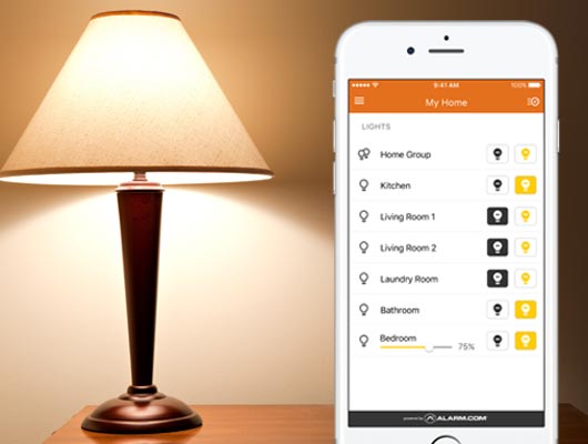 controling lamp with smart lighting system