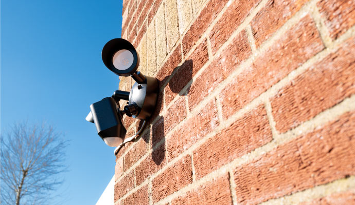 Floodlight security camera