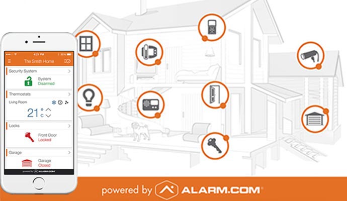 home automation services controlled by phone app