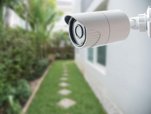 home with security camera