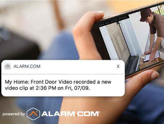 Smart notification with live camera view